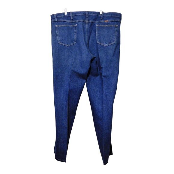 Rustler Jeans Mens 46x32 Actual L 33 Blue Denim Dark Wash Pockets 100% Cotton - Picture 5 of 8